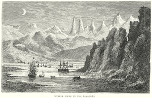Winterszene in den Lofoten