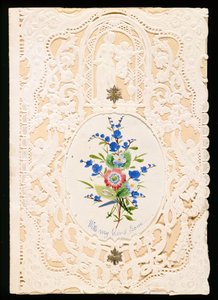 Mit meiner herzlichen Liebe, Valentinskarte, ca. 1858 von English School