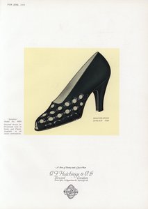 Werbung für Damenschuhe, 1930er