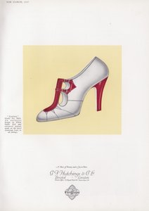 Werbung für Damenschuhe, 1930er