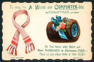 Wollschal und Pelzmuff, Weihnachtskarte von English School