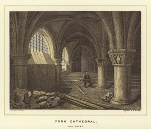 York Kathedrale, die Krypta von English School