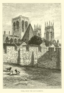 York, von den Zinnen von English School