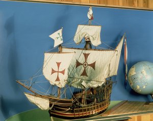 Modell der Santa Maria im Maßstab 1:20