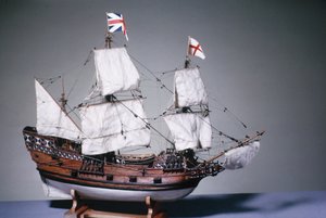 1:60 Modell der Mayflower von 1620