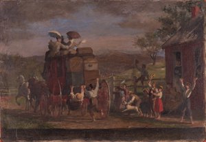 Studie für den Pemigewasett-Coach, ca. 1880-89 von Enoch Wood Perry