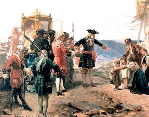 Der Herzog Vittorio Amedeo II. di Savoia in Carmagnola (Detail) von Enrico Gamba