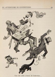 Illustration aus Le Avventure di Ciuffettino