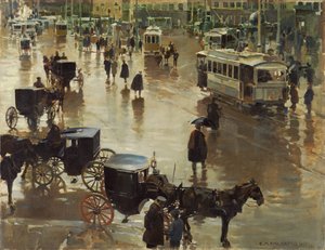 La Puerta del Sol, Madrid von Enrique Martinez Cubells y Ruiz