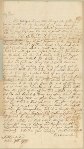 Brief an Allice Jones, Concord, Massachusetts, 7. Oktober 1755