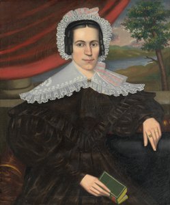 Frau mit einem grünen Buch Louisa Gallond Cook, 1838