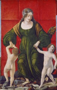 Frau von Hasdrubal und ihre Kinder, ca. 1490-3 von Ercole de Roberti