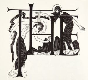 Die Taufe Jesu durch Johannes den Täufer aus den Vier Evangelien