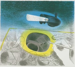 Unterwasser-Serie: Einführende Lithographie von Eric Ravilious