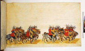 Ganzseitig: Detail aus dem Triumphzug, um 1550-1600
