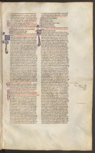 Vollseite: Text mit Initiale von Erich Lessing