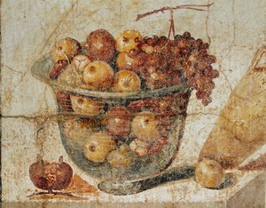 Glasgefäß mit Früchten von Erich Lessing