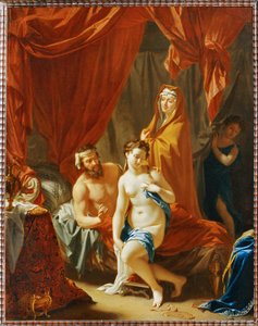 Sarah stellt Hagar Abraham vor von Erich Lessing