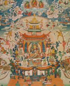 Thangka Zangdog Pelri - Guru Rinpoche auf dem Kupferberg