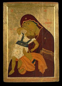 Die Jungfrau von Pelagonitissa, ehemals im Kloster von Zrze von Erich Lessing