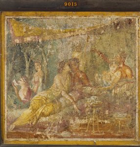 Zwei Paare in einem Sommer-Triklinion