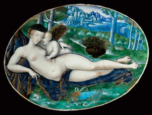 Venus und Amor. Limoges