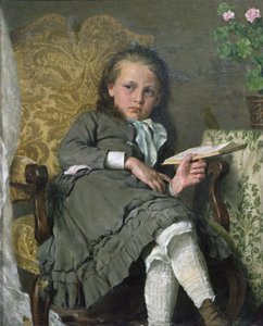 Mädchen im Stuhl von Erik Theodor Werenskiold
