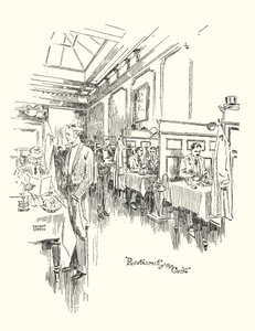 Altes London: Restaurant der Cock Tavern von Ernest (after) Coffin