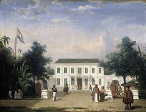 Haus am Rijswijk, Batavia (Jalan Veteran) von Ernest Alfred Hardouin