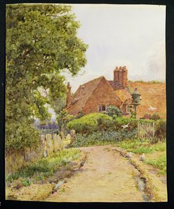 Ein Bauernhaus in Hampshire nahe Steep von Ernest Arthur Rowe