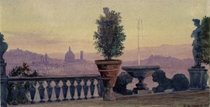 Ein Blick auf Florenz von den umliegenden Hügeln, 1904