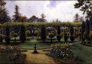 Grauer Tag, Brockenhurst, Hampshire von Ernest Arthur Rowe