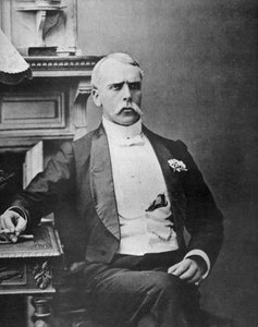 E.S. Willard, britischer Schauspieler, als Jim der Fälscher, 1887 von Ernest Barraud