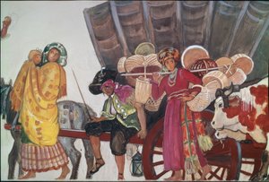 Festzug, Roma und Bauern von Ernest Bieler