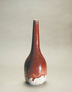 Porzellanvase mit Flambé-Emaille von Ernest Chaplet