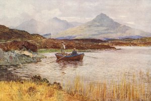 Loch Lundy und Ben Tee von oberhalb Invergarry