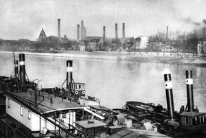 Die Seine und die Kais in Bercy, Paris, 1931 von Ernest Flammarion