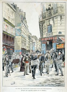 Ansicht der Rue de Croissant im 11. Arrondissement von Paris, 1893