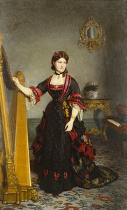 Porträt einer Dame, 1877 von Ernest Gustave Girardot