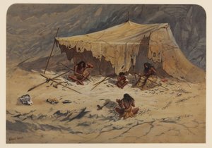 Prähistorisches Lager, 1871 von Ernest Henry Griset
