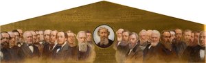 George Dawson und seine Freunde, 1879 von Ernest Lancaster Thompson