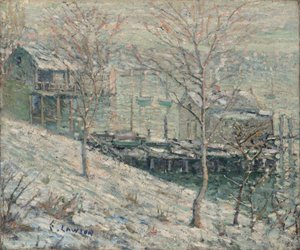 Harlem River Winterlandschaft, ca. 1910