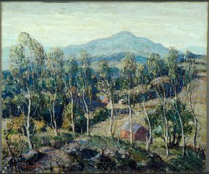 Birken in Neuengland von Ernest Lawson
