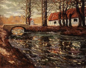 Flusslandschaft, ca. 1920 von Ernest Lawson