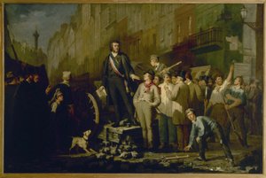 Alphonse Baudin (1811-1851) auf der Barrikade Faubourg Saint-Antoine, 3. Dezember