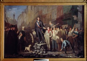 Alphonse Baudin (1811-1851) auf der Barrikade des Faubourg Saint Antoine am 3. Dezember 1851