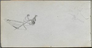 Skizzenbuch, Seite 04: Figuren in einem Boot
