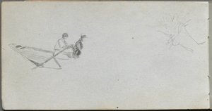 Skizzenbuch, Seite 04: Figuren in einem Boot