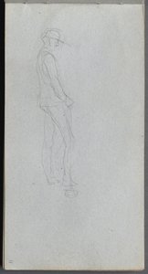 Skizzenbuch, Seite 11: Figur im Profil