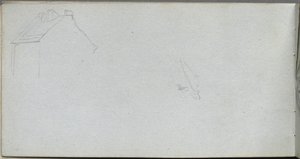 Skizzenbuch, Seite 54: Architekturstudie von Jean Louis Ernest Meissonier
